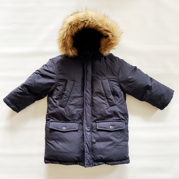 Zara Other - Zara kids boys down parka navy blue